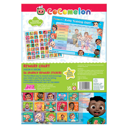 Cocomelon Potty Training Reward Chart and Sparkly Stickers