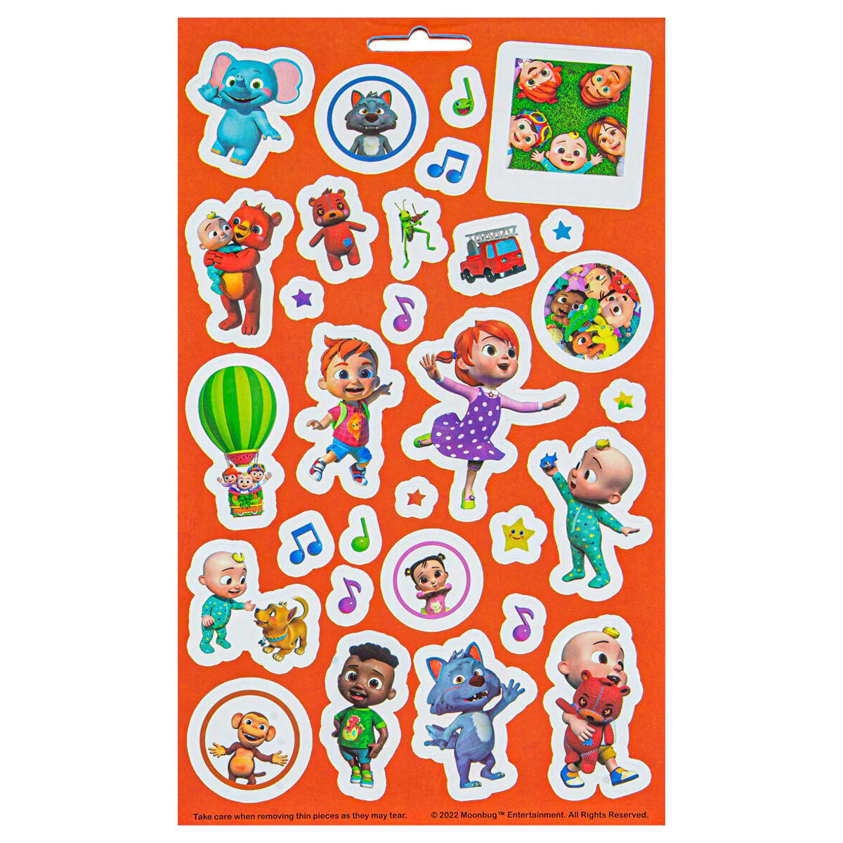 Cocomelon Reusable Sticker Fun 100pc