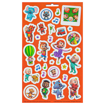 Cocomelon Reusable Sticker Fun 100pc