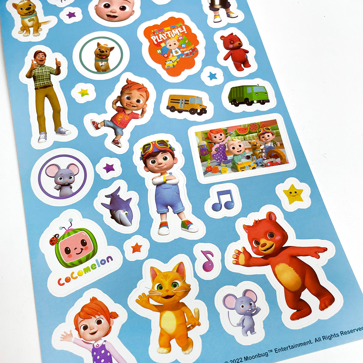Cocomelon Reusable Sticker Fun 100pc