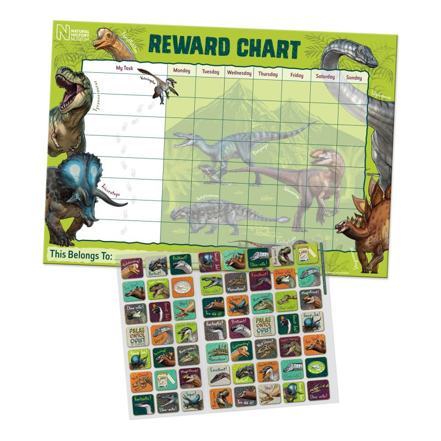 Dinosaur Reward Chart and Stickers