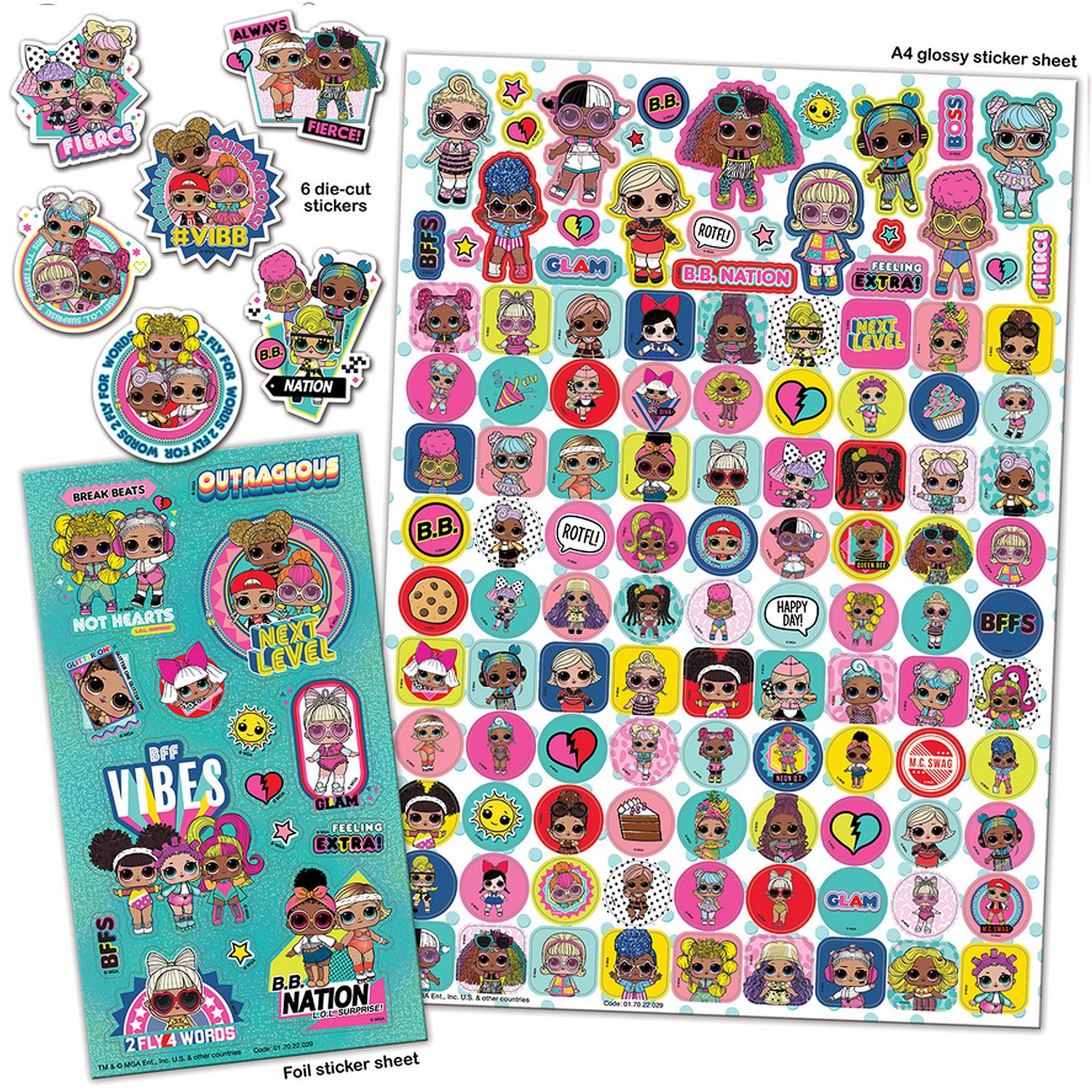 L.O.L. surprise Mega pack stickers – Mans Wholesale Limited