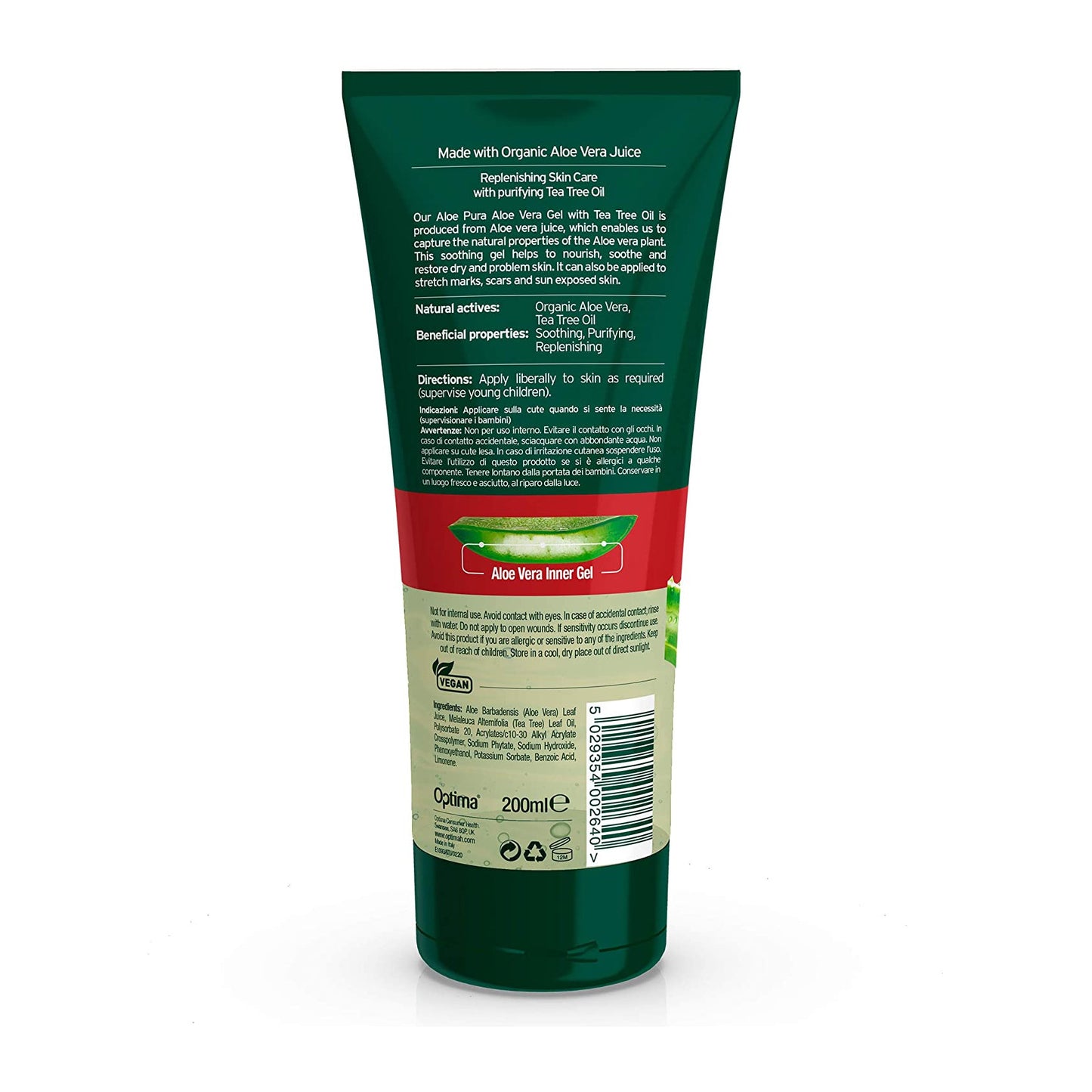 Organic Aloe Vera Gel with Tea Tree