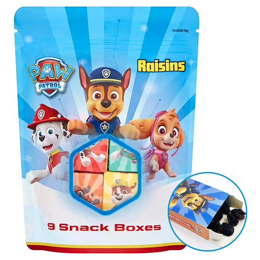 Paw Patrol Snack Raisins 9pk