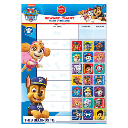 Paw Patrol Reward Chart and Stickers