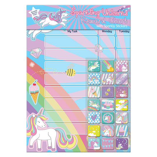 Magical Unicorns Reward Chart and Stickers